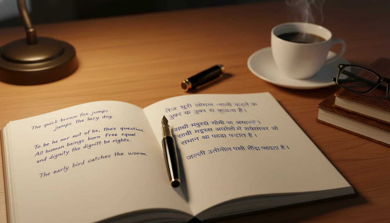 Visual guide to Hindi grammar rules and context usage