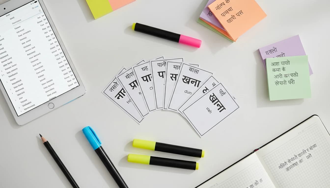 Infographic showing the path to language mastery through vocabulary