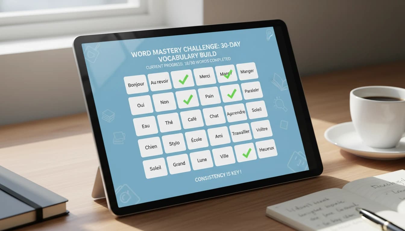 Visual representation of how basic words form the foundation of language learning