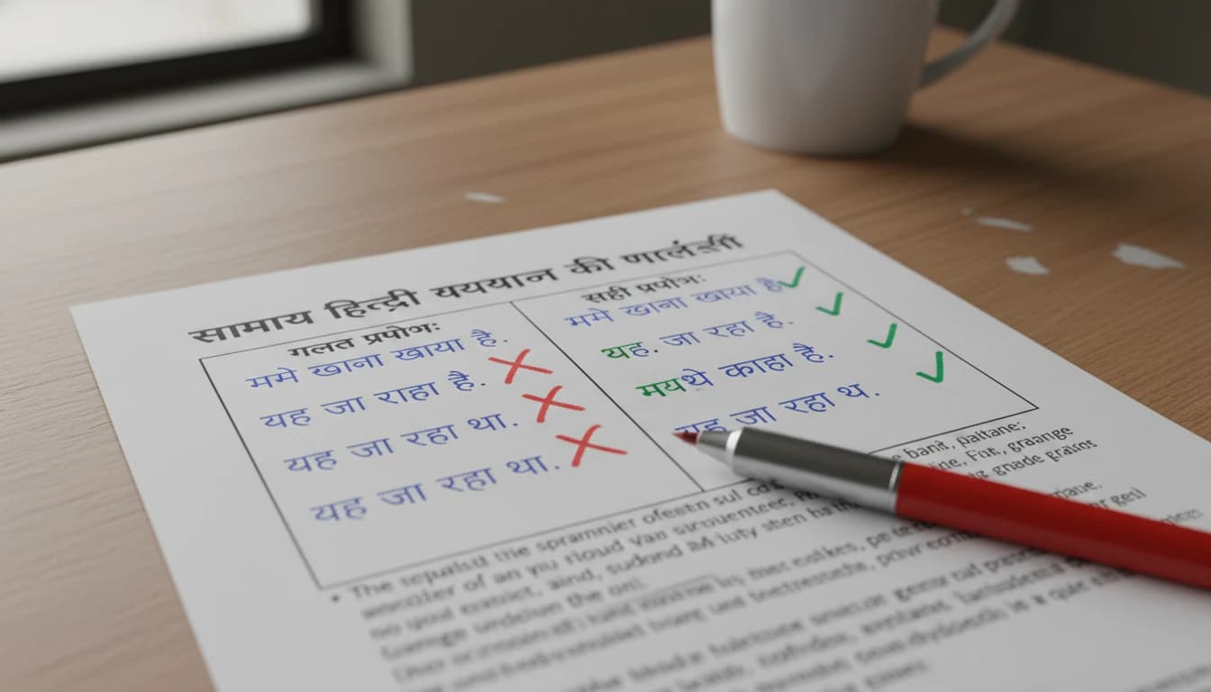 Artist palette showing various colors labeled in Hindi