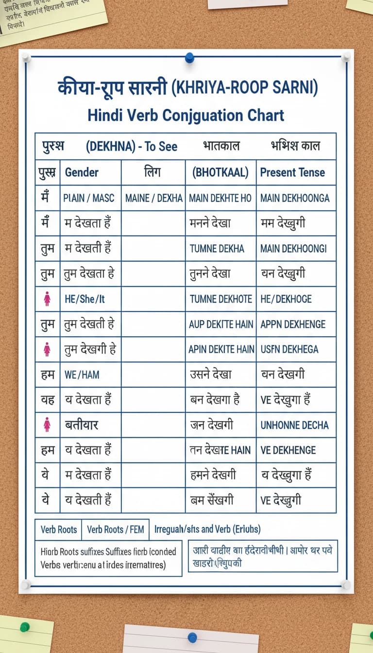 Hindi Verbs & Conjugation: Complete Beginner Guide